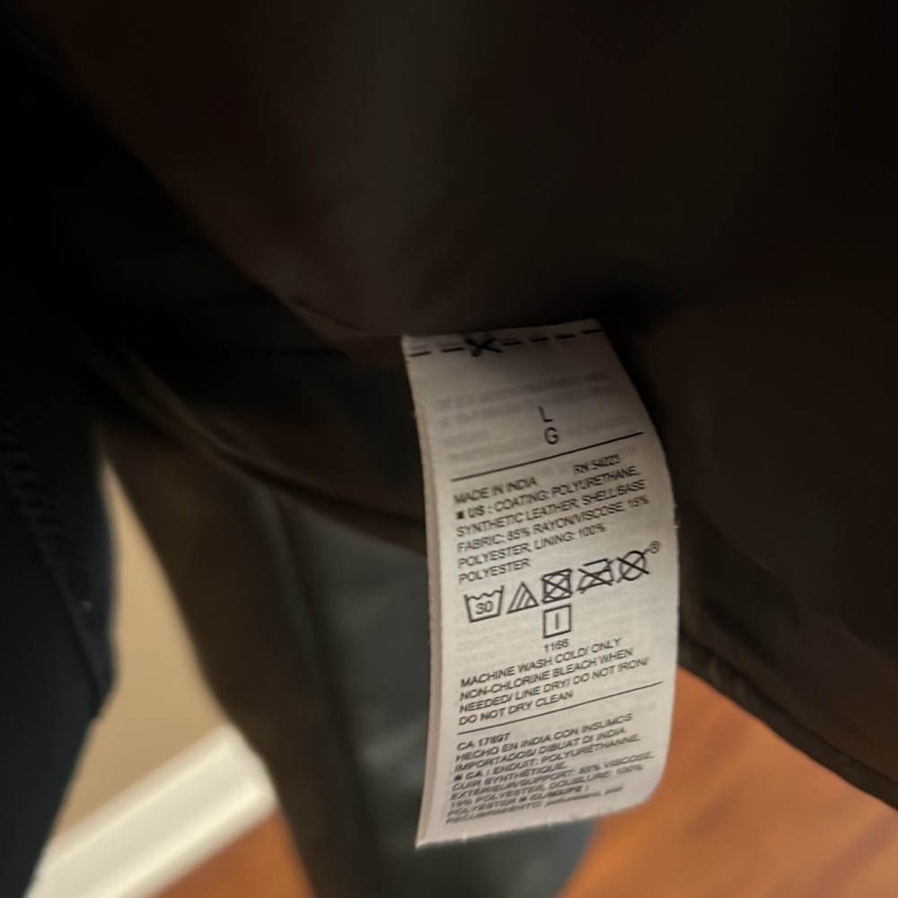 Synthetic leather jacket - Picture 3 of 4